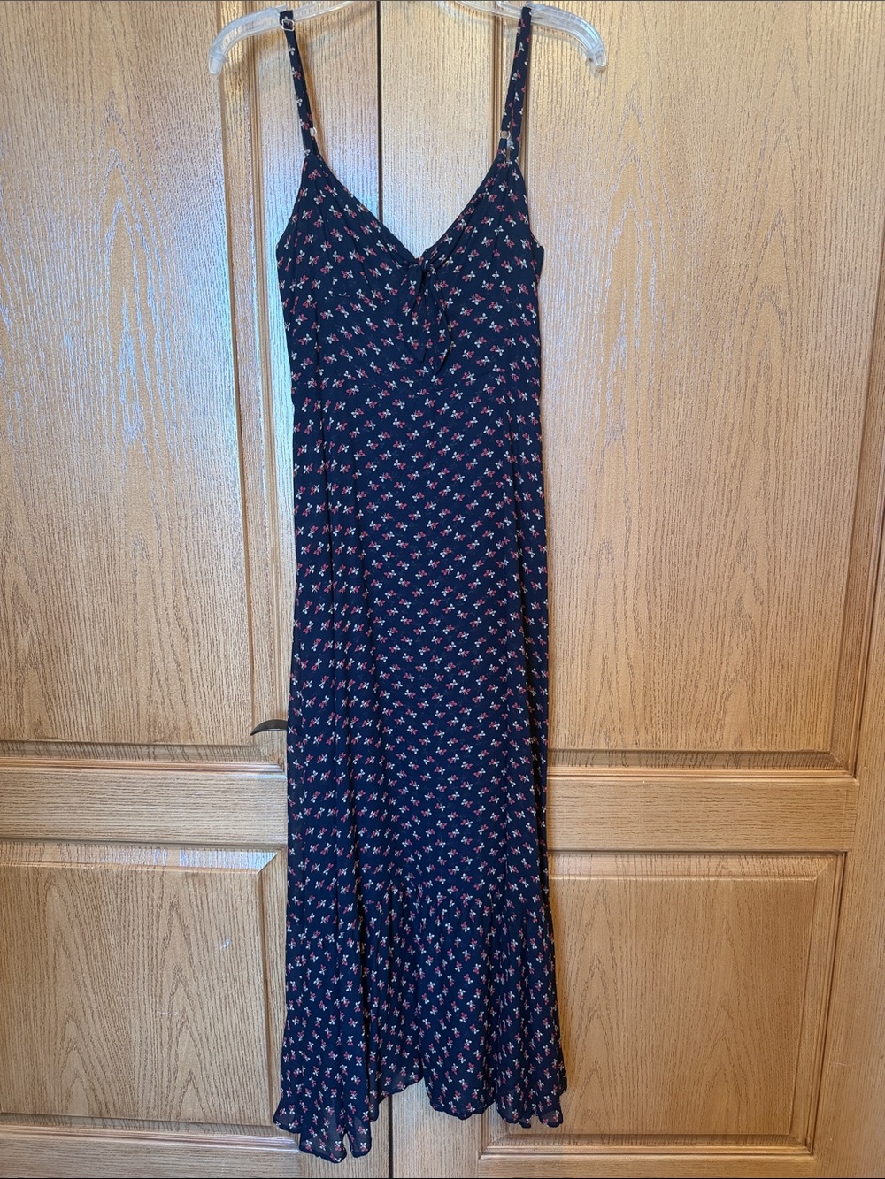 Reformation Navy Floral Midi Dress 4
